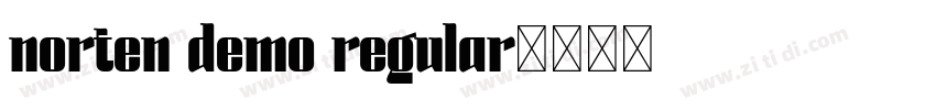 norten demo regular字体转换